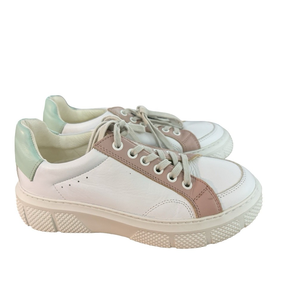 Fly London Emmy510FLY Dublin Sneakers sz 37 6.5 7 rose white